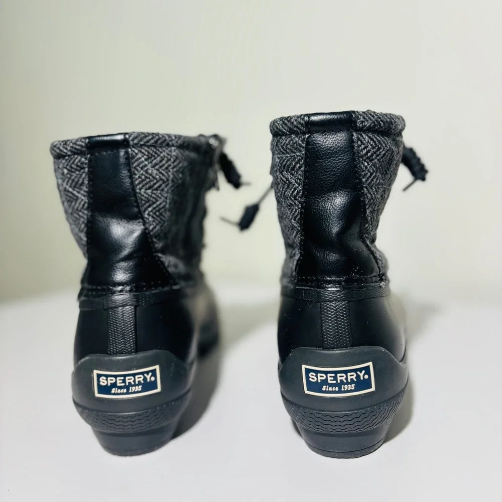 FINAL SALE 🚨 Sperry Syren Gulf Women's Duck Wool Boot 9.5 Grey/Black STS99766 - Picture 5 of 8